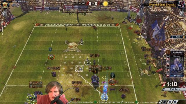 Blood Bowl 2 - Ranked S35 - Dark Elves - Game 1 vs Goblins смотреть онлайн