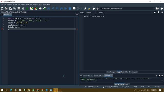 how to make pie chart by using matplotlib in python. #python смотреть онлайн