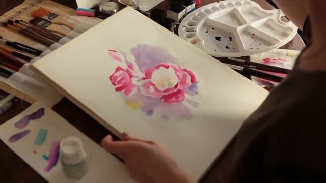 Ecoline, жидкая акварель. Обзор + обучалка. смотреть онлайн