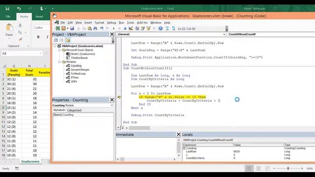 2.11 - Counting by Criteria (CountIf Function in VBA) смотреть онлайн