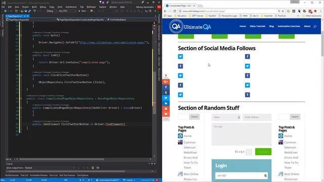Page Objects:Implementing the functionality of the first test (Free Course 2018) смотреть онлайн