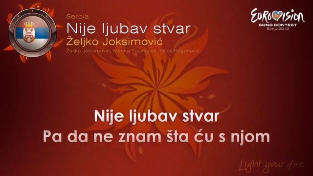 Karaoke  Zeljko Joksimovic Nije Ljubav Stvar TodaKaraoke