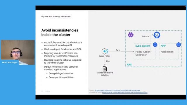 Azure Zurich User Group: Migration from Azure App Service to Kubernetes by Marc Merzinger смотреть онлайн