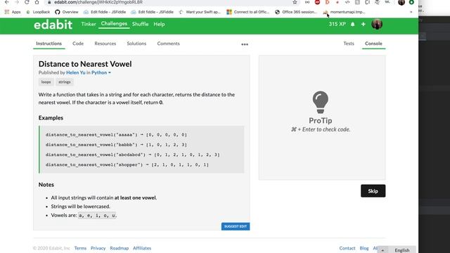 Python edabit Challenge : Distance to Nearest Vowel смотреть онлайн