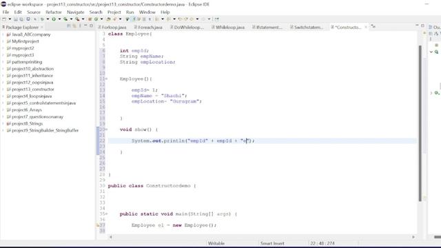 Constructors in Java | Types of Constructor | Java Tutorial For Beginners | Shachi Codes | Chapter1 смотреть онлайн
