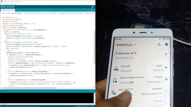 #5 Arduino Wemos ESP8266 Programming OTA Web Browser Update Firmware смотреть онлайн