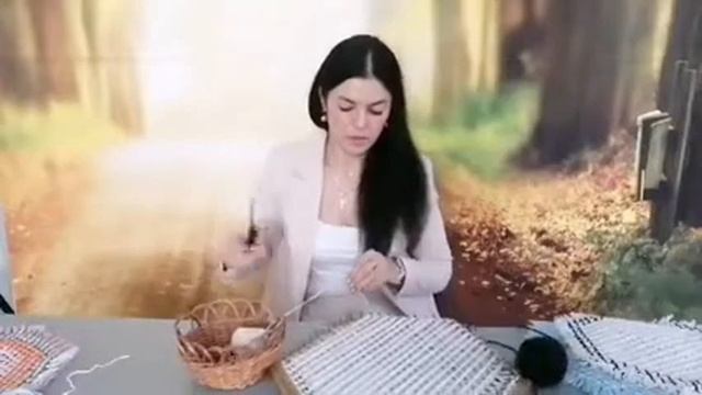 Мастер-класс по плетению салфетки из ниток на станке "Ажурное настроение" смотреть онлайн