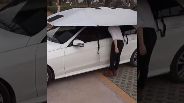 Авто товары с Алиэкспресс | Зонт-тент для защиты автомобиля смотреть онлайн