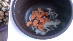 Овощное рагу с баклажаном и кабачком в мультиварке
