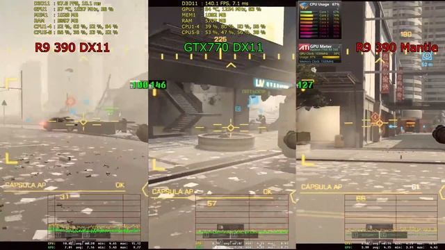 BF4 MP64 Revisited - AMD R9-390 vs NVIDIA GTX770 (DX11 CPU overhead 1080p) смотреть онлайн