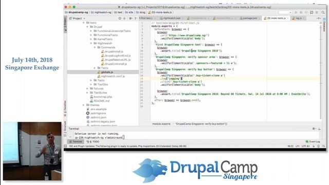Automate your testing with Nightwatch.js - DrupalCampSG 2018 смотреть онлайн