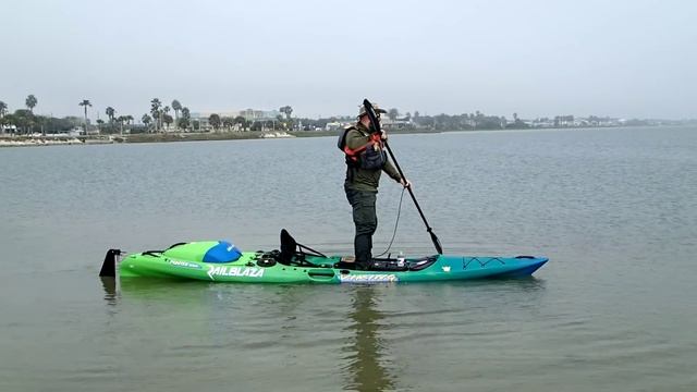 Standing in a Viking Kayak Profish Reload in Rockport,Texas смотреть онлайн