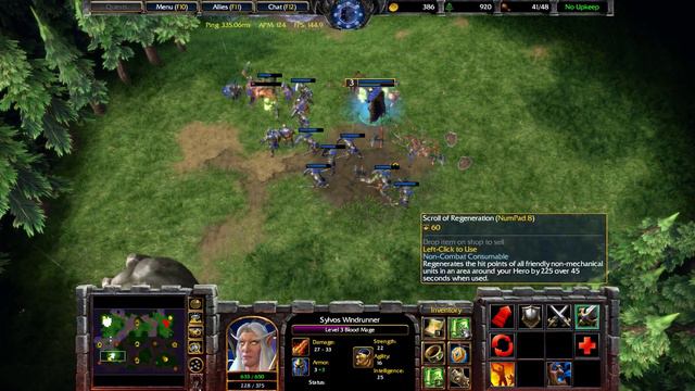 Warcraft 3 - BM Super Footmen Frenzy! IT'S TOO MANY OF THEM!! смотреть онлайн