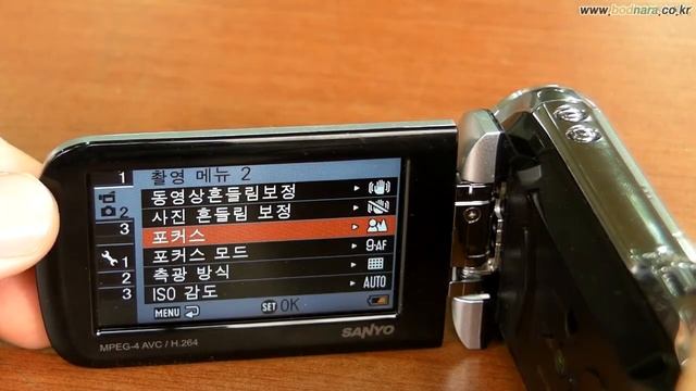SANYO VPC-GH1 Menu смотреть онлайн