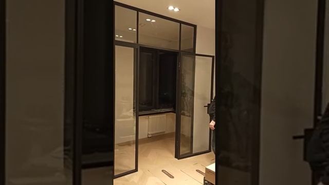 Распашная Лофт перегородка смотреть онлайн