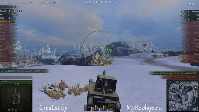 WOT: Arctic Region - SU-26 - 3 frags - Defender смотреть онлайн