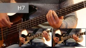 Как играть на бас гитаре Воспоминания о былой любви - Король и шут  ( видеоурок Guitar riffs) + таб