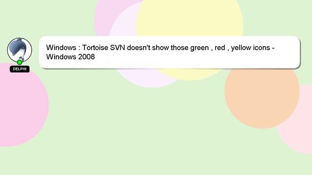 Windows : Tortoise SVN doesn't show those green , red , yellow icons - Windows 2008 смотреть онлайн