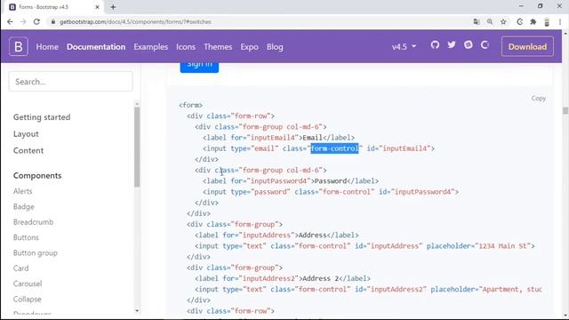 formularios en bootstrap 4.5 смотреть онлайн