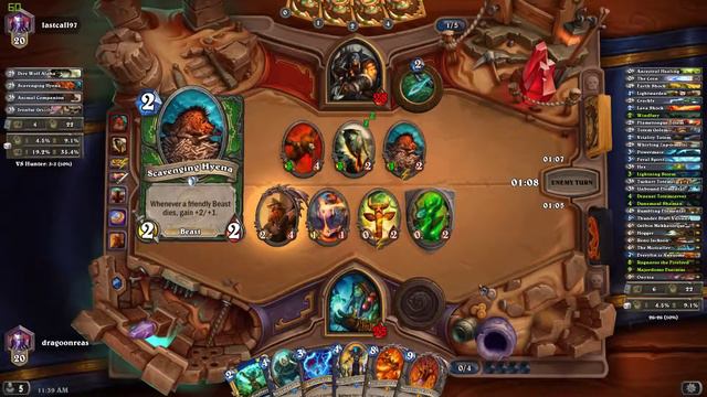 Ranked Hearthstone Match Vs. lastcall97 смотреть онлайн