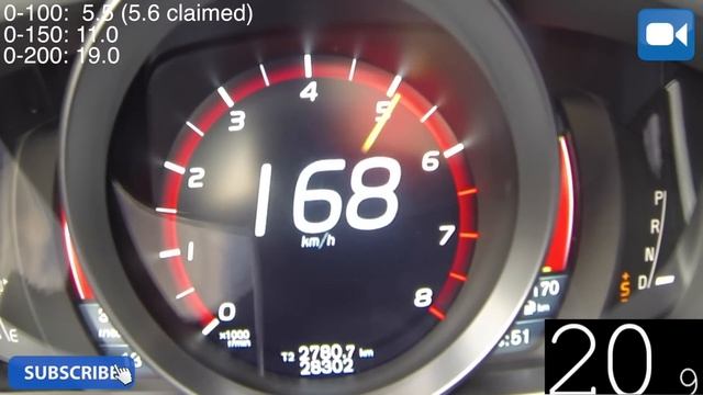 320 HP Volvo V40 T5 HEICO TUNED! 0-260 Km/h FAST! Acceleration Beschleunigung Autobahn Test