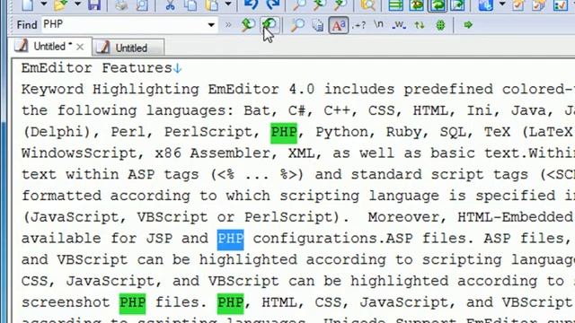 EmEditor v11 Feature - Find Toolbar смотреть онлайн
