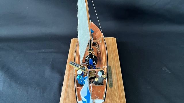 Spars And Rigging Boat Of The Russian Imperial Navy. Паровой катер системы Уайта. Рангоут и такелаж