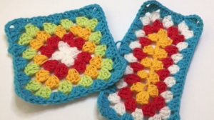 Бабушкин квадрат крючком - Вязание крючком для начинающих