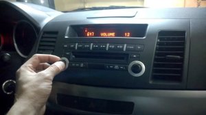 Лансер 10 / Глюки штатной магнитолы Митсубиси Лансер 10 / Mitsubishi Lancer X