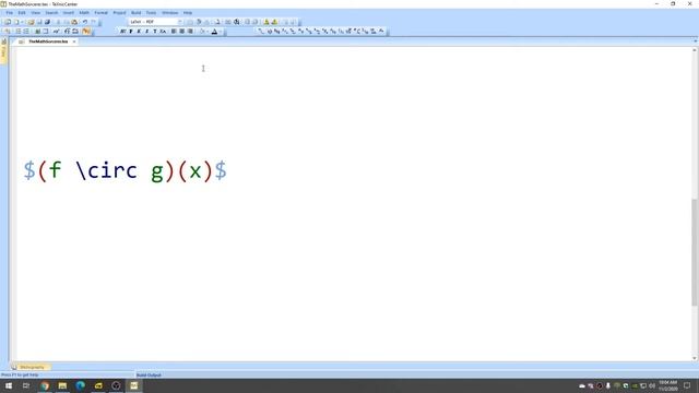 How to Make The Symbol for Function Composition in LaTeX смотреть онлайн