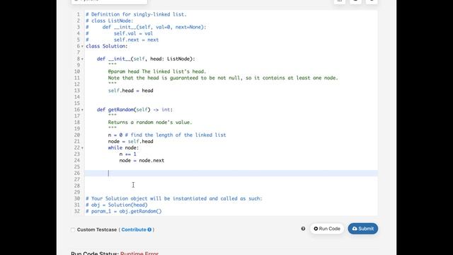 Day #2 - LINKED LIST RANDOM NODE - Leetcode December Monthly Challenge - December 2, 2020 смотреть онлайн