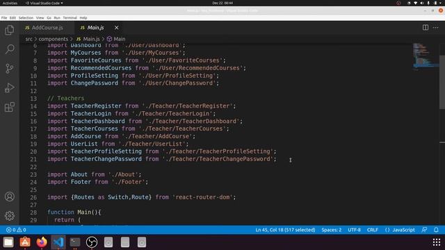 Teacher Dashboard Layout Completed with ReactJs | Learning Management System in Django ReactJs #19 смотреть онлайн