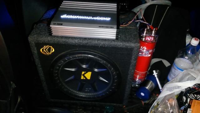 Первый запуск сабвуфера с конденсатором