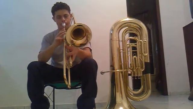 Hino Hinario Novo Há um repouso la no céu no Trombone Rhoggers смотреть онлайн
