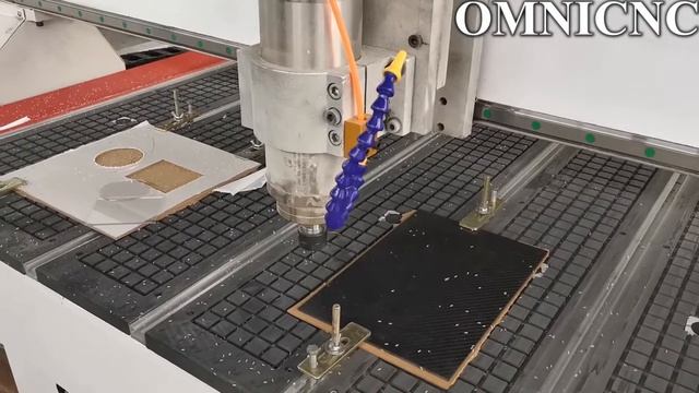 OMNI CNC Router cut the High strength 3K carbon fiber board смотреть онлайн