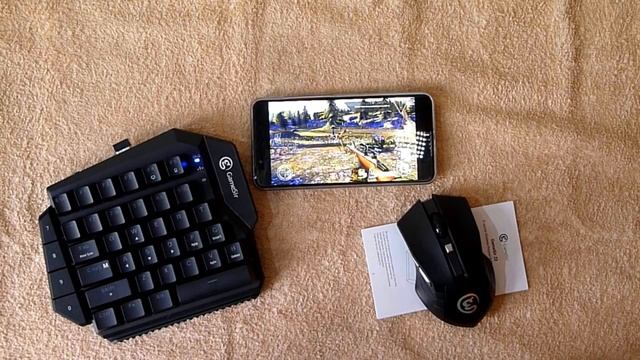 Bluetooth клавиатура и мышь GameSir Z2 для PUBG mobile и других игр | Android/Windows смотреть онлайн