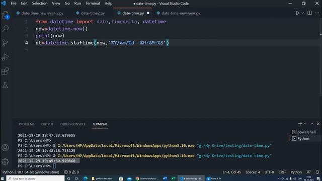 Python date and time to get todays tomorrow yesterday dates by using relative delta for calculation смотреть онлайн
