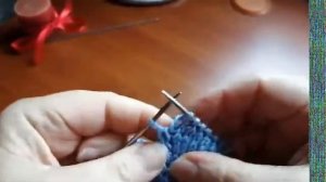 Носочки детские спицами на 12см.