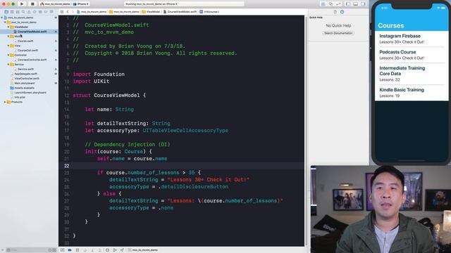 Swift: How to Migrate MVC to MVVM & Intro Unit Testing смотреть онлайн