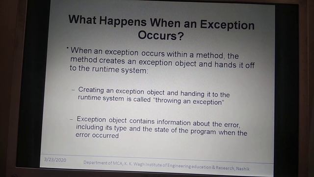 Lect_1_Introduction to Exception Handling in Java смотреть онлайн