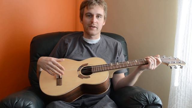 Long scale 6 string baritone Ukulele (or whatever it is...) смотреть онлайн