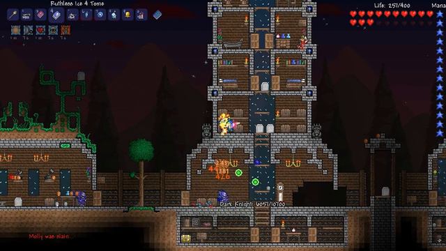 51. Let's Play Terraria: The Story of Red(Blue) Cloud - A teeny tiny bit of progress смотреть онлайн