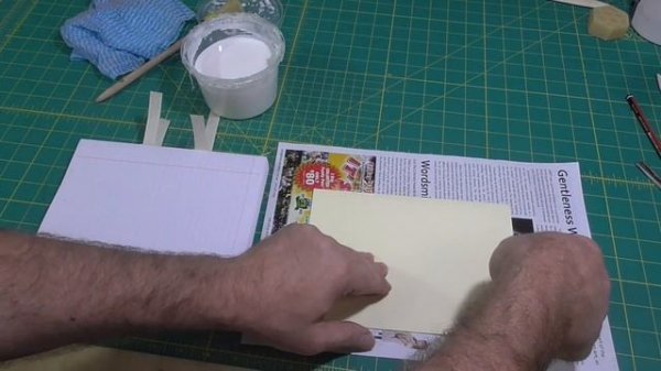 Case Bound Book 3 Endpapers, Gluing the Spine and Trimming the Edges // Adventures in Bookbinding