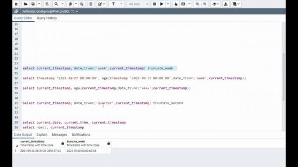 How to use the PostgreSQL Date Function: Date_Trunc.