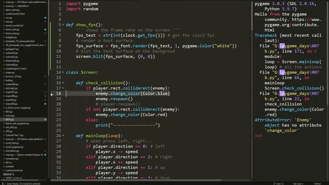 Pygame day 7 - how to add images for sprites, see fps and adjust movements смотреть онлайн