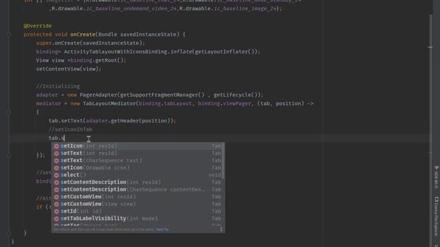 How to Implement TabLayout With icons & badges by ViewPager2 in Android Studio | Android Coding | P смотреть онлайн