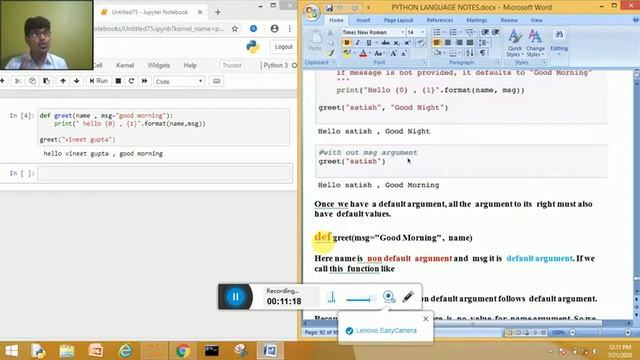 Lecture 53 Function In Python (Part-9) смотреть онлайн