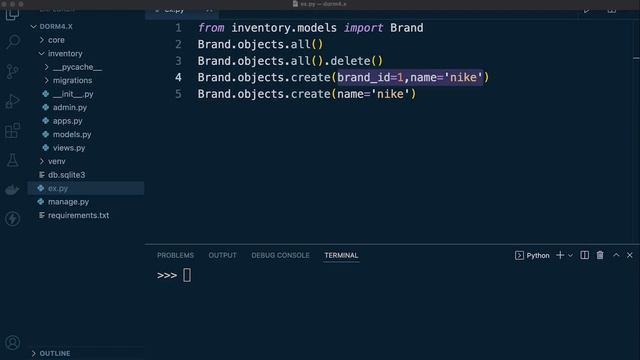 Django ORM - Insert data into a single table with create() смотреть онлайн