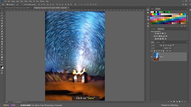 Auto Create Star Trails In Photoshop | Photoshop Tutorials смотреть онлайн