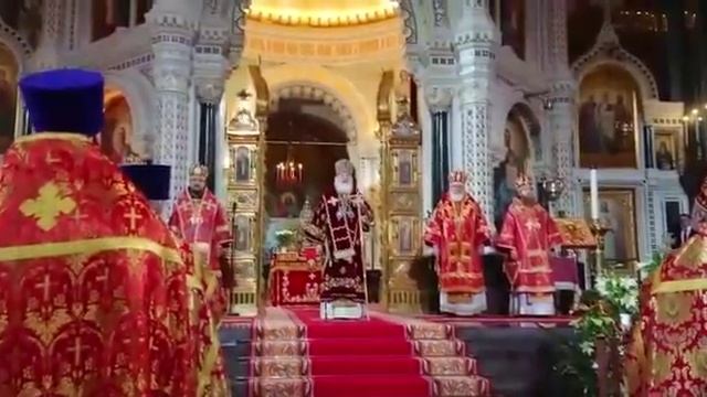 Проповедь Патриарха Кирилла на Пасху 2018 г.ХХС. смотреть онлайн